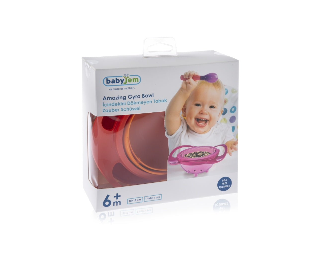 Bol multifunctional cu capac si rotire 360 grade BabyJem Amazing Bowl
